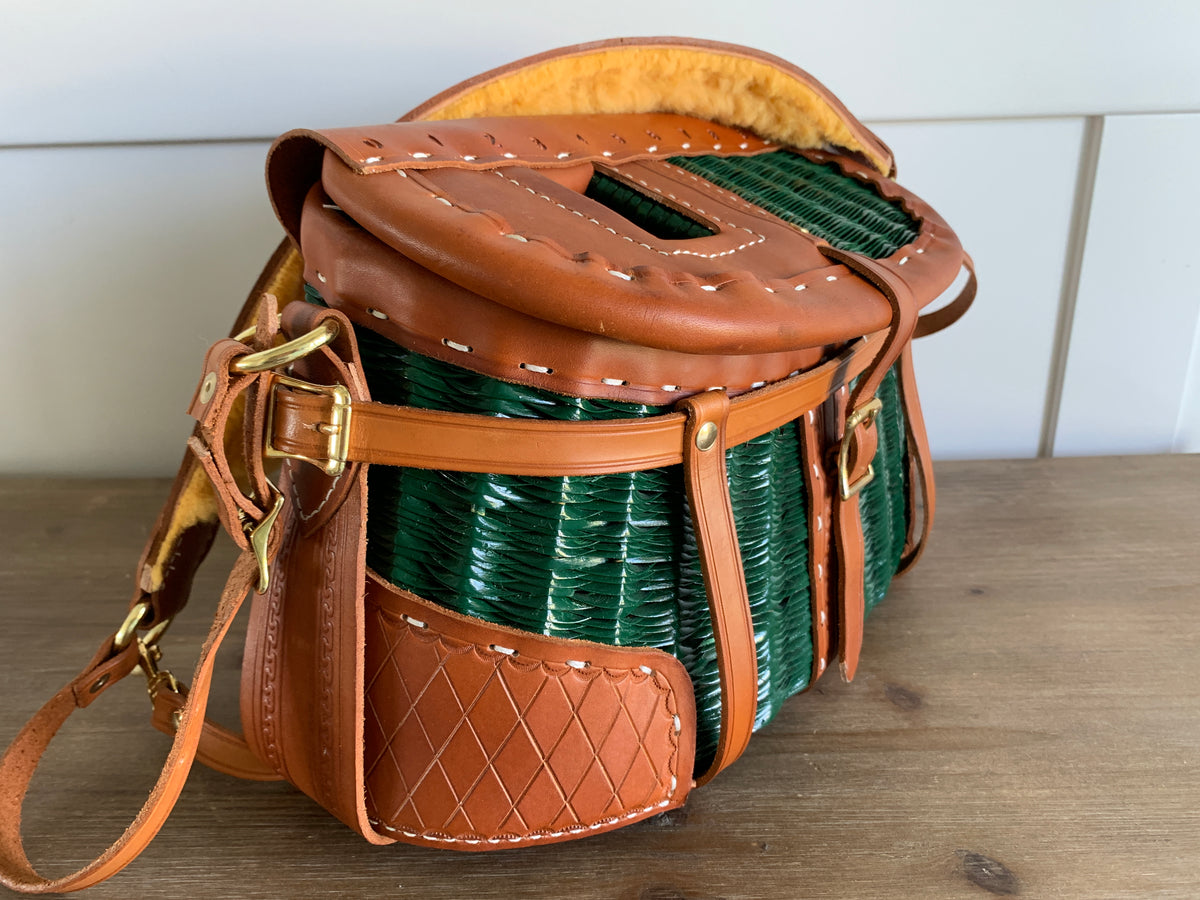 Malle Vintage en osier et lanières en cuir | Kaufen auf Malle Vintage en osier et lanières en cuir | Kaufen auf