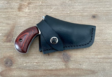 Load image into Gallery viewer, .22 Magnum Leather Snap Holster with Belt Loop - Compatible with NAA .22 Mag with 1 1/8” barrel(Black)
