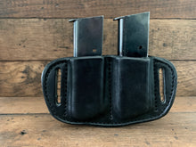Load image into Gallery viewer, Custom Black Leather Double Magazine Holster for 1911 Single Stack(Black)