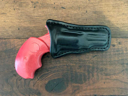 NAA 22 Mag Black Leather Holster 2 in Barrel Compatible with NAA Mag Black Widow