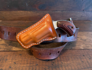 .22 Magnum Leather Holster with Belt Clip - Compatible with NAA .22 Mag