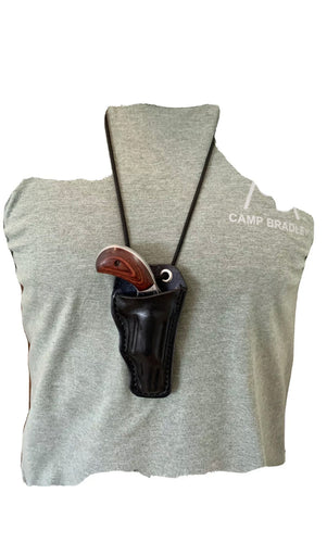 .22 Magnum Revolver Neck Holster with 1 5/8” barrel  - Compatible with NAA Mag 1 5/8”(Black)