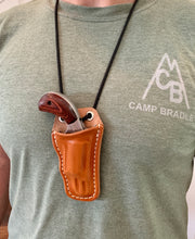 Load image into Gallery viewer, .22 Magnum Leather Neck Holster - Compatible with NAA .22 Mag