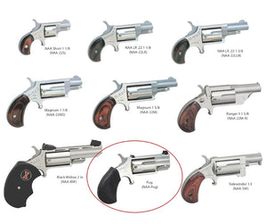 .22 Magnum with 1” barrel  - Compatible with NAA Pug