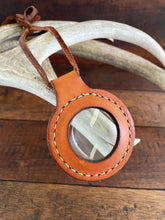 Load image into Gallery viewer, Magnifying Glass Lens Pendant Leather Necklace 5X Magnification 2 in Lens