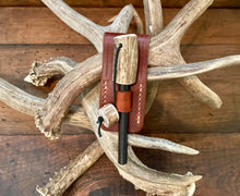 Load image into Gallery viewer, Fire Starter Rod with Deer Antler Handle and Sheath