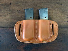 Load image into Gallery viewer, Custom Leather Double Magazine Holster for 1911 Single Stack(Brown)